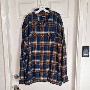 PATAGONIA MENS ORGANIC COTTON LONG SLEEVE SHIRT SIZE XXL